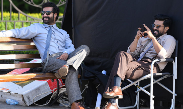 RRR Mass Anthem Ram Charan Jr NTR