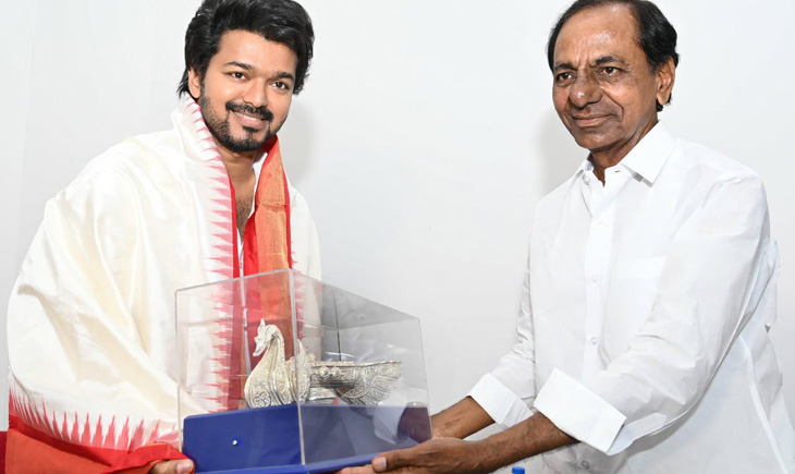 Thalapathy Vijay Telangana CM KCR