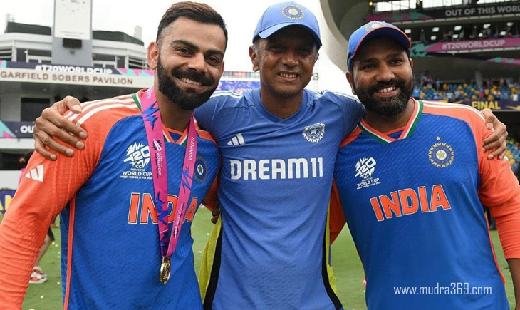 Virat Kohli Rahul Dravid Rohit Sharma
