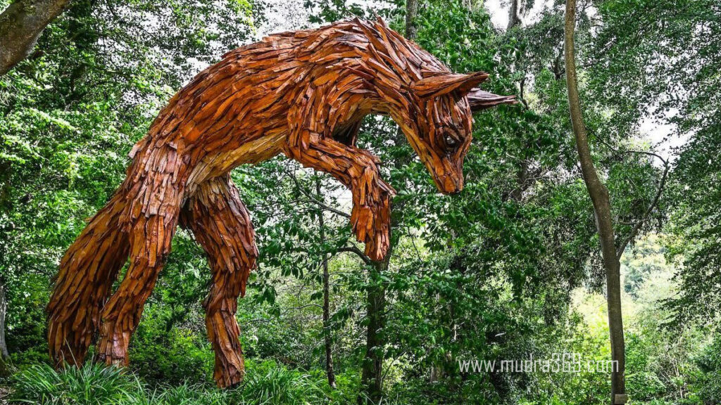 Cornish Red Rhododendron Fox Tree